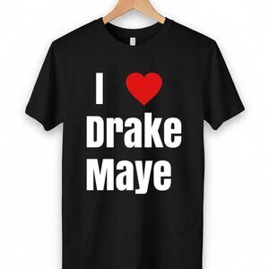 Drake Maye I Heart Football Fan Gildan T-Shirt